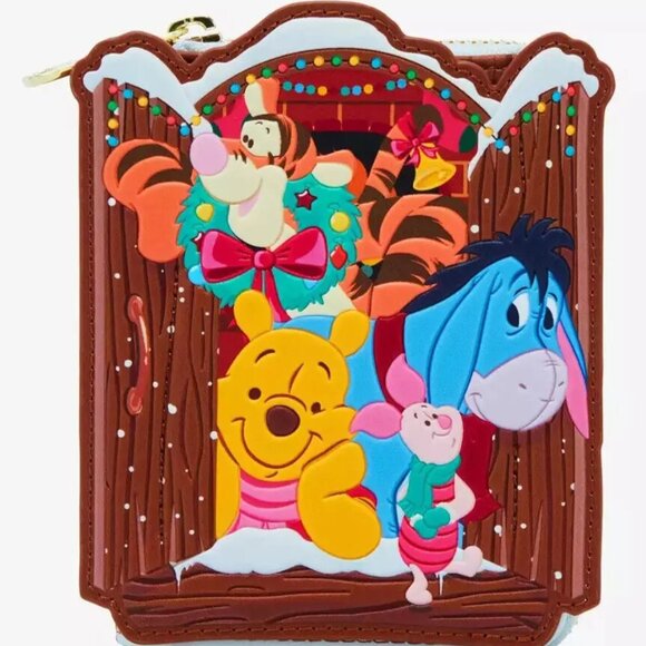 Loungefly Disney Winnie The Pooh Holiday Glow Wallet- NWT - Picture 1 of 5